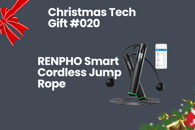 Christmas Tech Gift #020: RENPHO Smart Cordless Jump Rope (Adjustable)