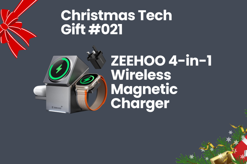Christmas Tech Gift #021: ZEEHOO 4-in-1 Wireless Magnetic Charger